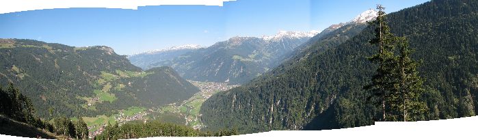 Blick auf Mayrhofen